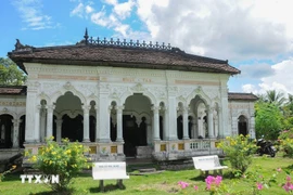 Старинные дома в деревне Донгхоахьеп отличаются гармоничным сочетанием восточных и западных архитектурных стилей. (Фото: ВИА) 