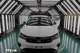 Автомобили, произведённые на заводе Honda в Фукйене провинции Футхо. (Фото: ВИА) 