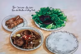 Картина Тху Ханг из проекта «Вкусы Ханоя». 