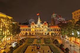 Штаб-квартира Народного комитета Хошимина в районе 1. (Фото: ВИА)