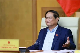 Премьер-министр Фам Минь Тьинь проводит совещание с руководителями министерств и отраслей по вопросам подготовки к выставке, которая будет приурочена к 80-летию Национального дня (2 сентября 1945-2025 гг.). (Фото: ВИA)