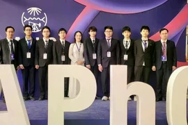 Вьетнамская команда на Чемпионате мира по футболу 2025 года, который проходит в Дахране, Саудовская Аравия. (Фото: ВИА)