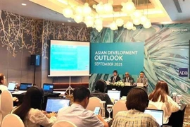 На пресс-конференции по обнародованию отчёта «Азиатские перспективы развития» 30 сентября. (Фото: VietnamPlus)