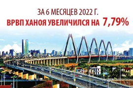 За 6 месяцев 2022 года ВРВП Ханоя увеличился на 7,79%
