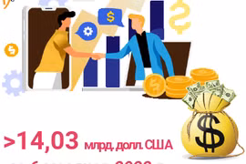 Привлечение ПИИ за 6 месяцев 2022 г. достигло более 14,03 млрд. долл. США
