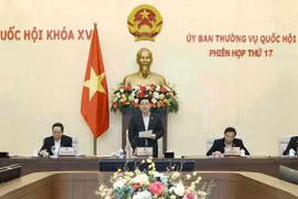 Премьер-министр Фам Минь Тьинь выступает на встрече (Фото: ВИА) 