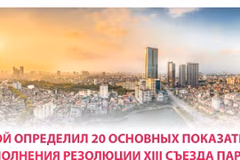 Ханой определил 20 основных показателей выполнения резолюции XIII съезда партии 
