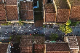 Вид с воздуха на древний город Хойан в провинции Куангнам (Фото: ВИА) 