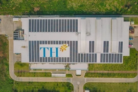 В 2022 году солнечные батареи позволили концерну TH Group сэкономить электроэнергию, то есть сократить/утилизировать более 4500 тонн углекислого газа. Фото: Vietnam+