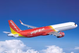 Самолет Airbus A321XLR авиакомпании «Vietjet». (Фото: источник Вьетнам +)