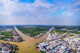 Города в дельте Меконга пытаются адаптироваться к изменению климата. (Фото ВИА) 