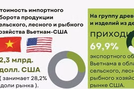 США являются крупнейшим рынком импорта сельскохозяйственной продукции Вьетнама