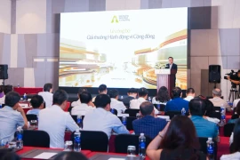 Церемония объявления премии Community Action Award. (Фото: корреспондент Вьетнам+)