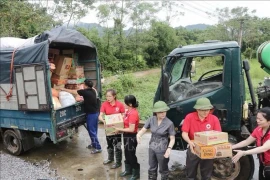 Грузы помощи прибывают в провинцию Лангшон (Фото: ВИA)