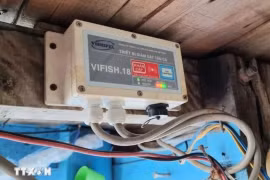 Система мониторинга судов (VMS), установленная на рыболовных судах рыбаков провинции Ниньтхуан. (Фото: ВИA)