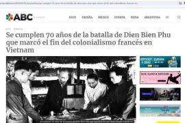 Скриншот статьи о победе при Дьенбьенфу, размещенной на сайте ABC Mundial (Фото: ВИА)