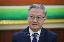 Заведующий Отделом ЦК Народно-революционной партии Лаоса (НРПЛ) по внешним связям Тхонгсаванг Фомвихан. (Фото: ВИA)