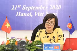 Заместитель начальника Департамента международного сотрудничества Министерства труда, инвалидов войны и социального обеспечения Ха Тхи Мин Дык (Источник: ВИА)