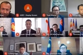 Онлайн-встреча Комитета постоянных представителей при АСЕАН и официальных лиц ООН (Фото: ВИА)