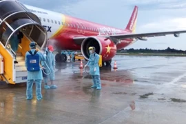 Vietjet осуществил международный рейс, благополучно доставив 240 вьетнамских граждан из Филиппин. (Фото: ВИА)