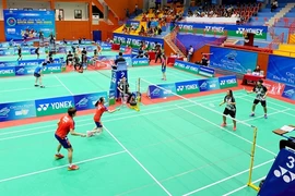 Спортсмены соревнуются на Международном соревновании во Вьетнаме в 2019 году. Турнир этого года был отложен во второй раз (Фото: webthethao.vn)