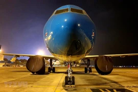 Самолет Vietnam Airlines на аэропорте Нойбай. (Фото: ВИА)