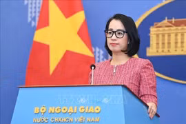 Официальный представитель МИД Вьетнама Фам Тху Ханг. (Фото: ВИА) 