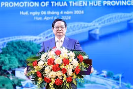 Премьер-министр Фам Минь Тьинь выступает на конференции (Фото: ВИA) 