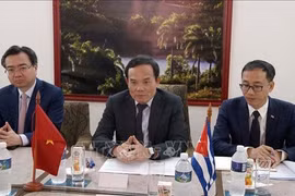 Заместитель премьер-министра Вьетнама Чан Лыу Куанг принимает участие в 41-й сессии Межправительственного комитета Вьетнама и Кубы. (Фото: ВИA)