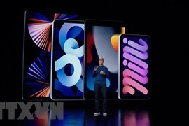 Генеральный директор Apple Apple Тим Кук представил планшет iPad и iPad mini в Купертино (Калифорния, США). (Фото: ВИА)