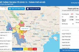 Прямой доступ к карте: https://covidmaps.hanoi.gov.vn/.