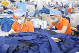 Производство товаров на экспорт на японский рынок в компании Hung Viet Garment Company, район Йенмай, провинция Хынг-йен. (Фото: Чан Виет / ВИА)
