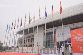 Церемония поднятия флага SEA Games 31