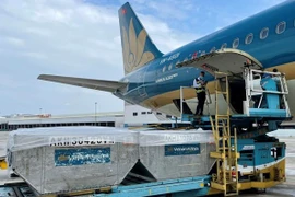 Vietnam Airlines осуществляет рейсы по доставке вакцин против COVID-19 во Вьетнам. (Фото: ВИА)