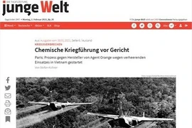 Скриншот статьи об иске Чан То Нга, опубликованной в газете Junge Welt (Фото: ВИА)