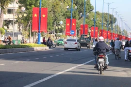 Дорога Хунгвыонг в городе Митхо провинции Тиенжанг (Фото: ВИА)