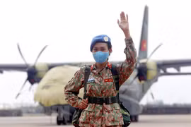 Член миротворческой силы Вьетнама. (Фото: ВИА)