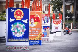 Плакаты о выборах депутатов НС 15-го созыва и Народных Советов всех уровней на срок полномочий 2021-2026 гг. (Фото: ВИА)