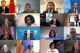 10 марта Совет Безопасности ООН собрался и одобрил Декларацию Председателя Совета Безопасности о ситуации в Мьянме. (Фото: baoquocte.vn)