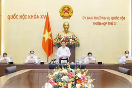 Председатель Национального собрания Выонг Динь Хюэ выступает на заседании. (Фото: Зыонг Жанг/ВИА)