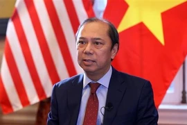 Посол Вьетнама в США Нгуен Куок Зунг дает интервью Вьетнамскому информационному агентству. (Фото: ВИА) 