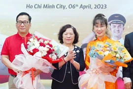 Vietjet Aviation ISC объявляет о назначении своих старших руководителей на церемонии в Хошимине 6 апреля. (Фото: Vietjet) 
