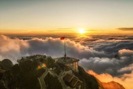 Расположенная на высоте более 3143 м, вершина Фансипан является самой высокой горой в хребте Хоанглиеншон, известной как «Крыша Индокитая». (Фото: laodong.vn)