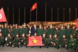 На церемонии проводов (Фото: qpvn.vn) 