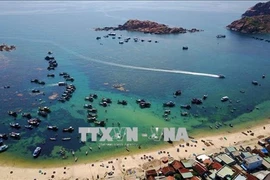 Вид на пляж Куйньон, провинция Биньдинь (Фото: ВИA)
