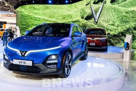 Электромобили VinFast на выставке CES 2022 в Лас-Вегасе, США. (Фото: ВИА)