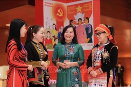Женщины-делегаты на XIII всевьетнамском съезде партии (Фото: ВИА)