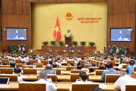 На заседании НС 4 ноября. (Фото: quochoi.vn)