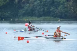 Спортсмены сборной Вьетнама по гребле выступают в категории LM1X. (Фото: ВИА)