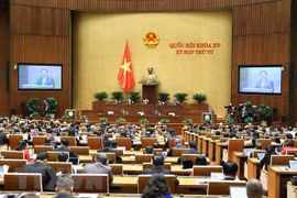 На заседании 4-ой сессии Национального собрания 15-го созыва. (Фото: ВИА)